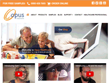 Tablet Screenshot of opus-healthcare.co.uk